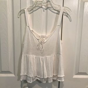 Aeropostale white babydoll tank top